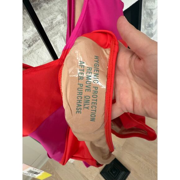 Summersalt Women's Hibiscus & Grapefruit The Perfect Wrap One-Piece Size 8 - Picture 8 of 10